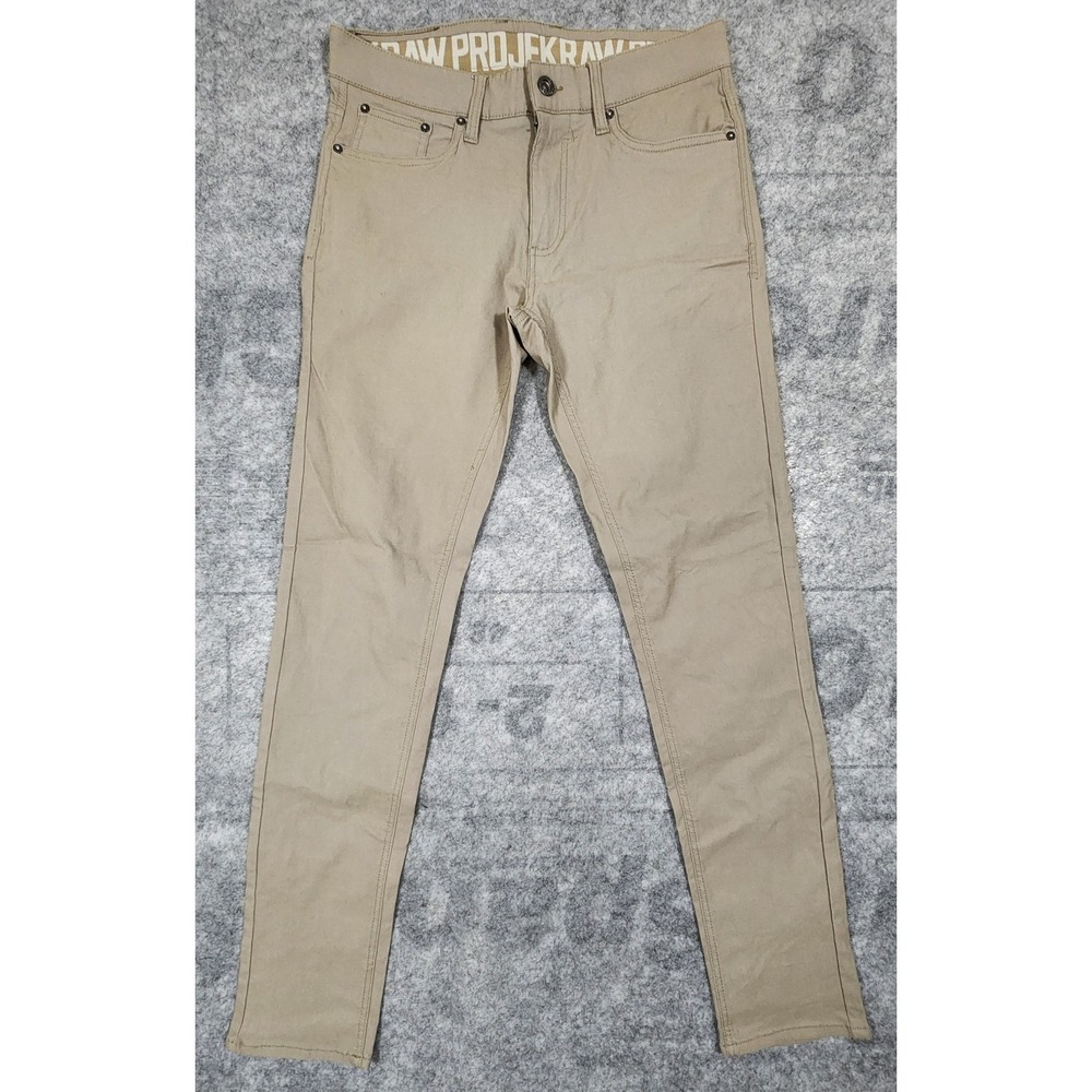 Projek Raw Pants Men's 32 (Fits 31x31.5 Beige Chino Performance Tapered